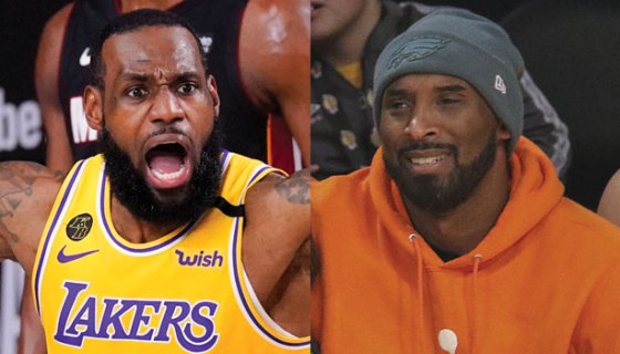 LeBron James and Kobe Bryant