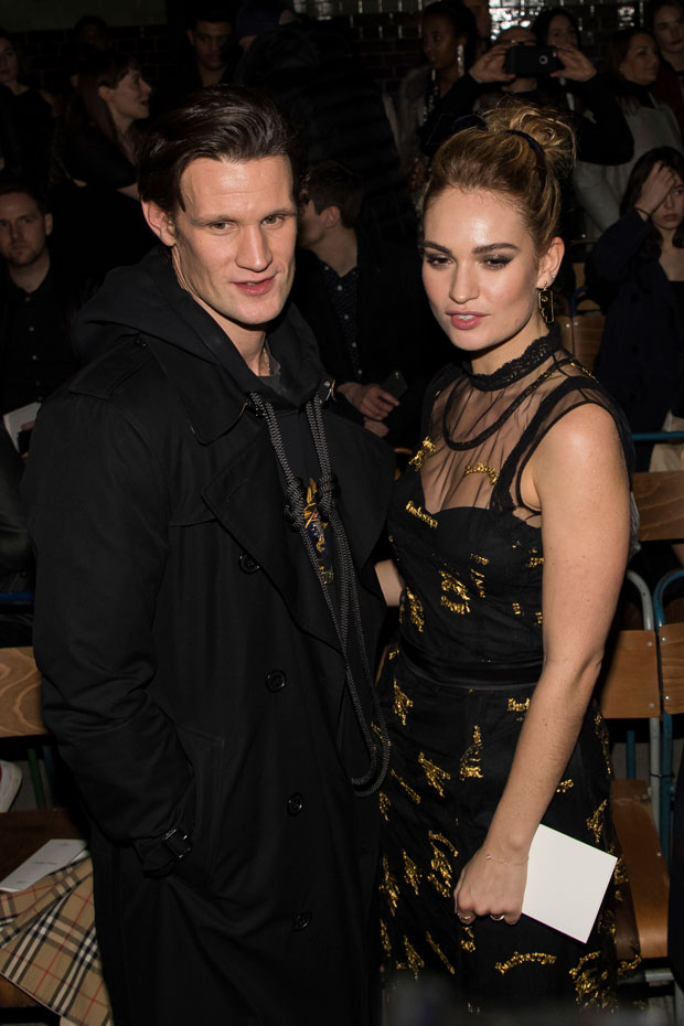 Matt Smith and Lily James