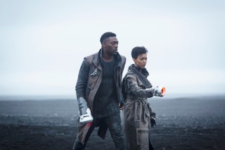 Pictured (l-r): David Ajala as Book; Sonequa Martin-Green as Burnham; of the the CBS All Access series STAR TREK: DISCOVERY. Photo Cr: Lilja J--nsd--ttir /CBS ©2019 CBS Interactive, Inc. All Rights Reserved.