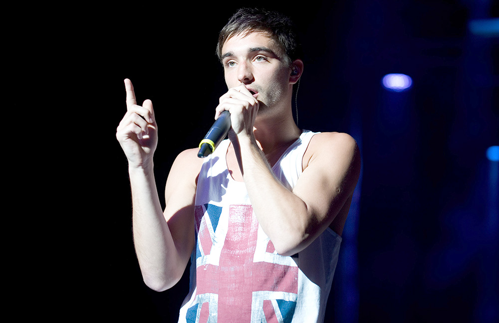 Singer Tom Parker of The Wanted performs at KiSS 92.5's Wham Bam at the Molson Amphitheatre on Thursday, August 16, 2012, in Toronto. (Photo by Arthur Mola/Invision/AP)