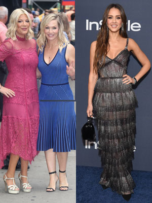 Tori Spelling, Jennie Garth, Jessica Alba