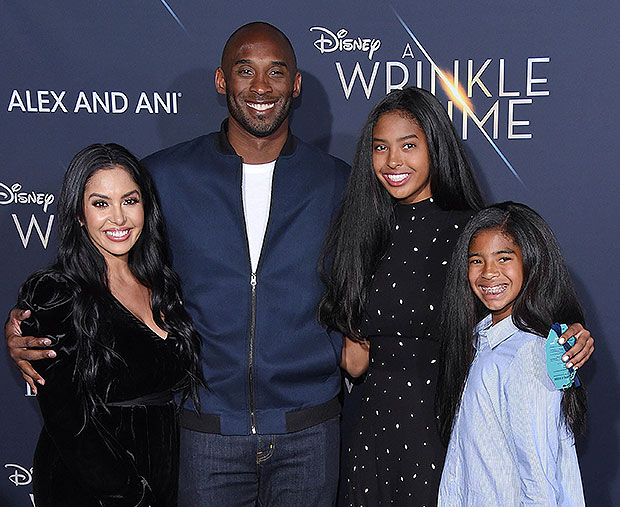 Kobe Bryant, Vanessa Bryant, Gianna Bryant and Natalia Bryant