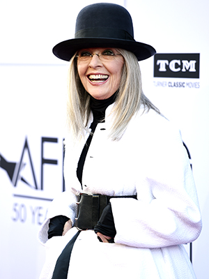 Actress Diane Keaton poses at the 45th AFI Life Achievement Award Tribute to Keaton at the Dolby Theatre on Thursday, June 8, 2017, in Los Angeles. (Photo by Chris Pizzello/Invision/AP)