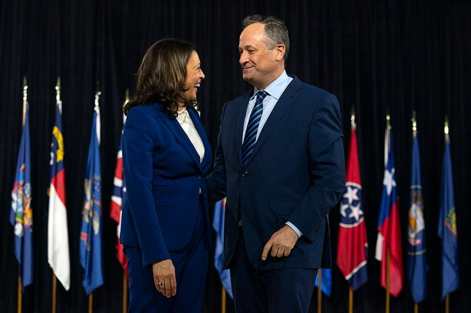 Kamala Harris Laughs With Douglas Emhoff