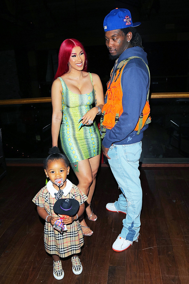 Cardi B & Offset with daughter Kulture