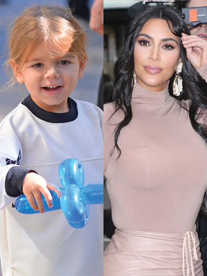 Reign Disick and Kim Kardashian