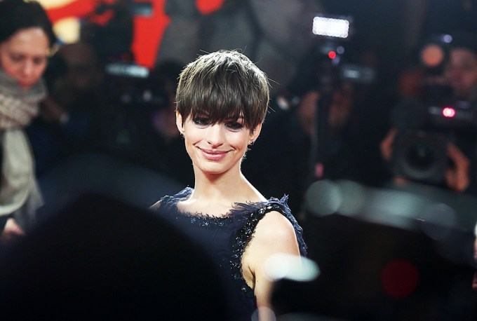 Anne Hathaway at the premiere of ‘Les Miserables’