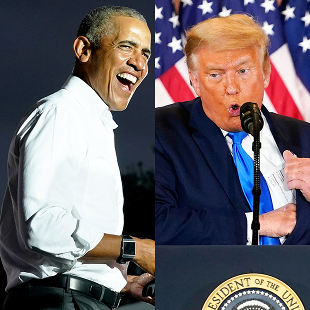 Barack Obama and Donald Trump