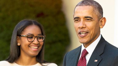 Sasha Obama Barack Obama