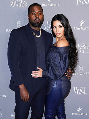 Kanye West and Kim Kardashian
