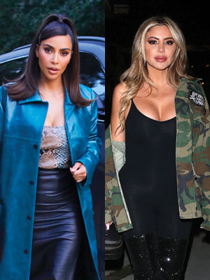 Kim Kardashian and Larsa Pippen