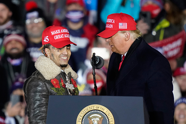 Lil Pump at Trump rally 