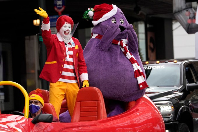 Ronald McDonald & Grimace