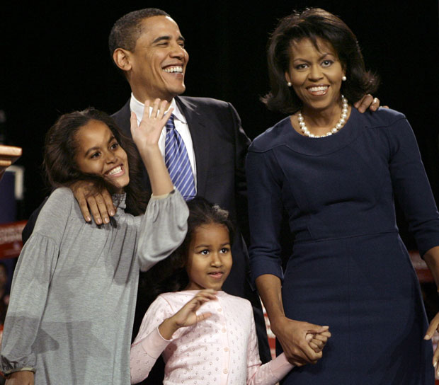 Barack Obama and family