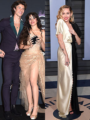 Camila Cabello, Shawn Mendes & Miley Cyrus