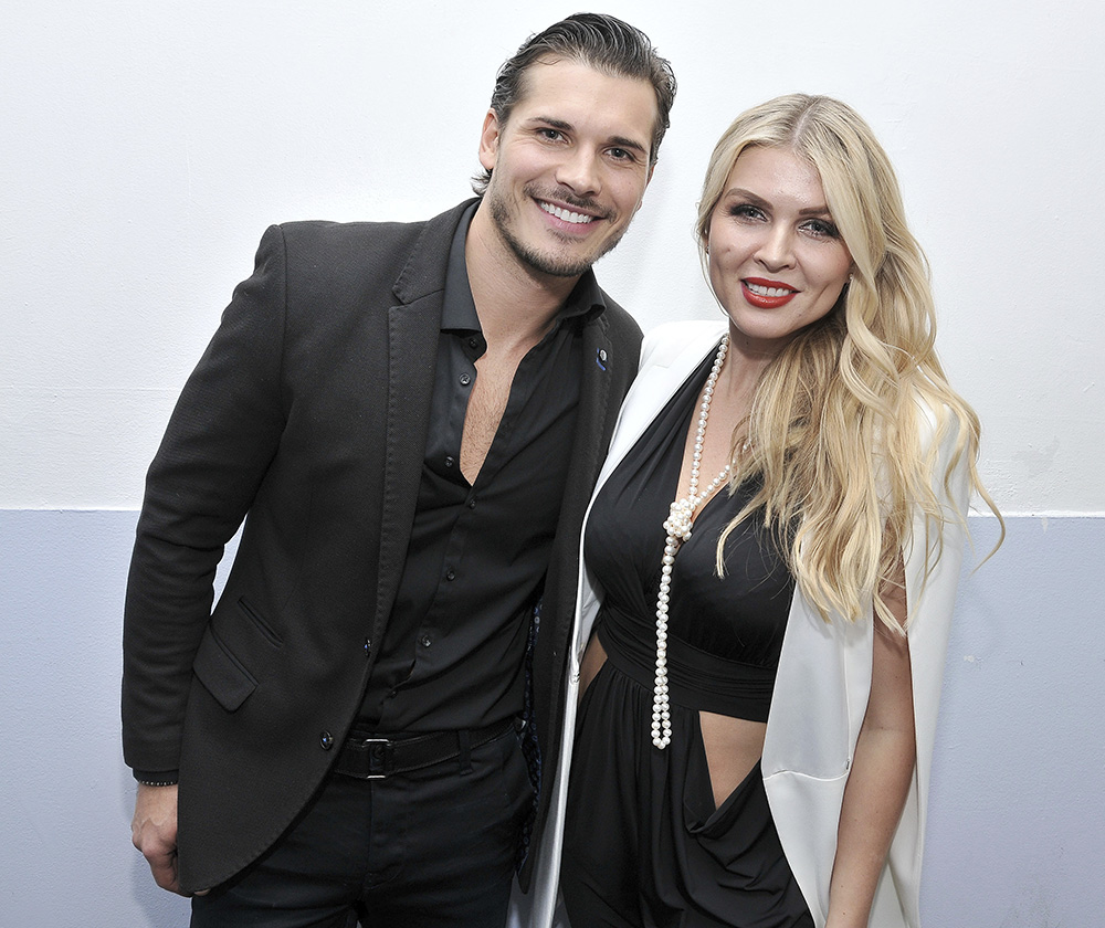 (L-R) Gleb Savchenko and Elena Samodanova at the 8th Annual World Choreography Awards held at The Saban Theatre in Beverly Hills, CA on Tuesday, ​October 23, 2018. (Photo By Sthanlee B. Mirador/Sipa USA)(Sipa via AP Images)