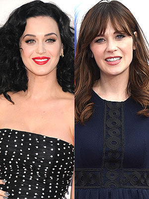 Katy Perry and Zooey Deschanel
