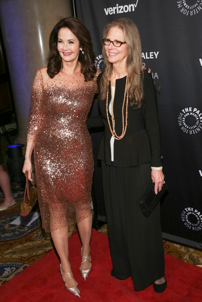 Lynda Carter & Lindsay Wagner at 2017 Paley Honors