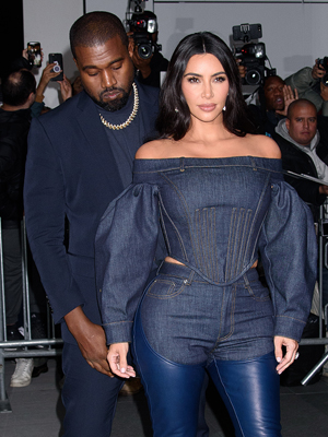 Kanye West and Kim Kardashian