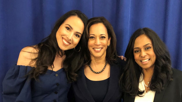 Meena and Kamala Harris