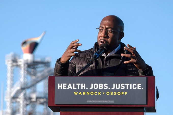 Raphael Warnock Speaks to Supporters