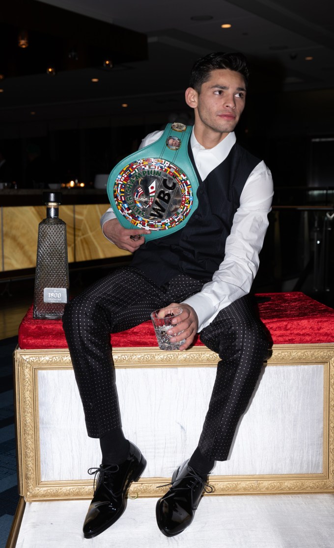 Ryan Garcia Toasts His Win With 1800 Cristalino