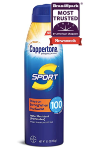 Coppertone SPORT waterproof sunscreen