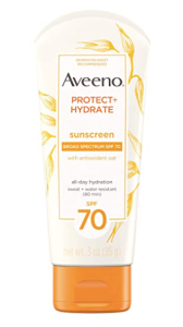 Aveeno Protect & Hydrate waterproof sunscreen