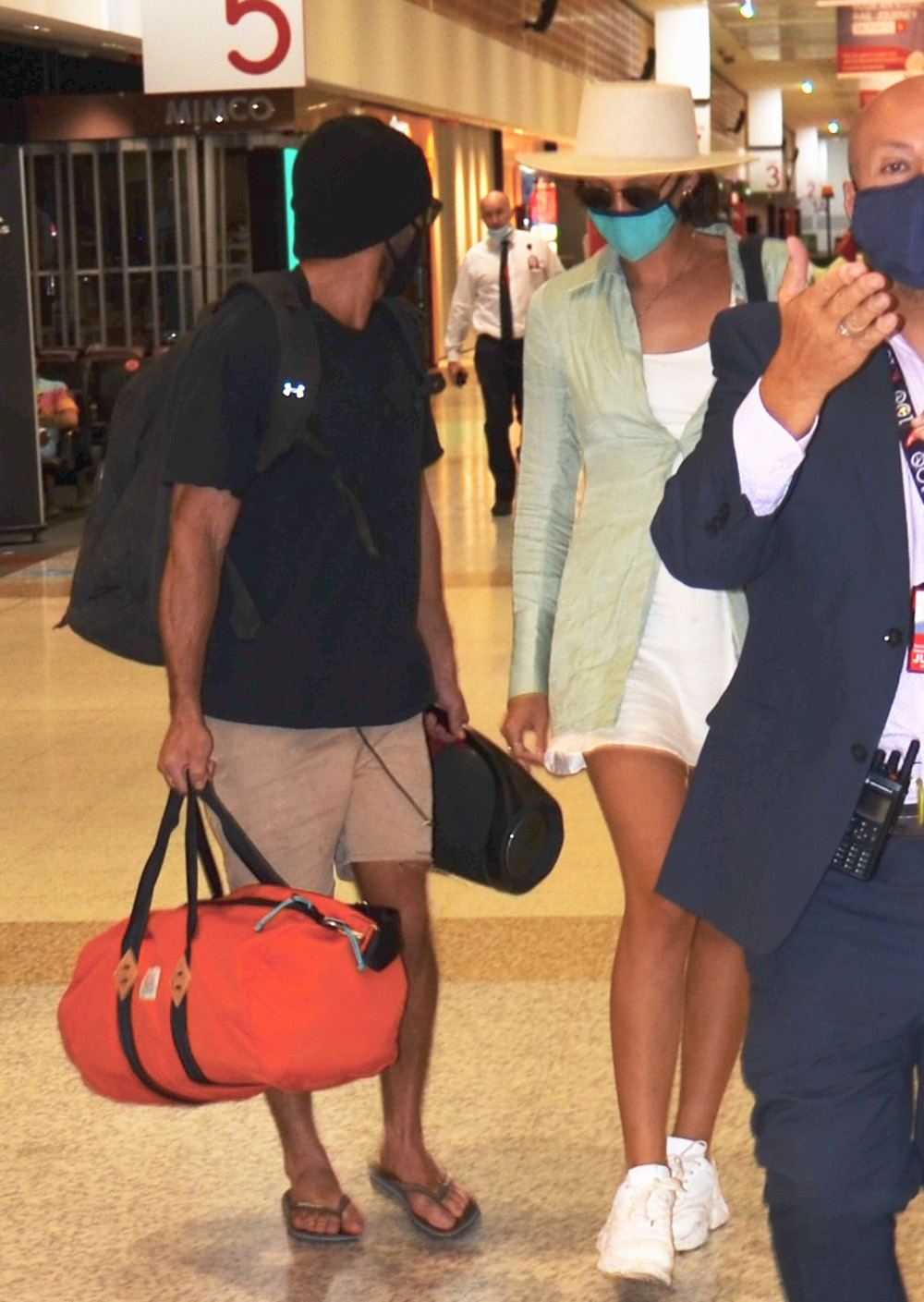 EXCLUSIVE: Zac Efron and girlfriend, Vanessa Valladares arrive at Sydney domestic airport