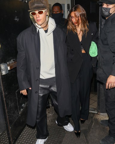 Los Angeles, CA  - Justin Bieber and Hailey Bieber look stylish as they leave The Nice Guy while enjoying a night out.

Pictured: Justin Bieber, Hailey Bieber

BACKGRID USA 9 FEBRUARY 2022 

BYLINE MUST READ: The Daily Stardust / BACKGRID

USA: +1 310 798 9111 / usasales@backgrid.com

UK: +44 208 344 2007 / uksales@backgrid.com

*UK Clients - Pictures Containing Children
Please Pixelate Face Prior To Publication*