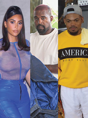 Kim Kardashian, Kanye West, Chance The Rapper