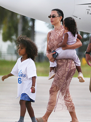 Kim Kardashian & her kids