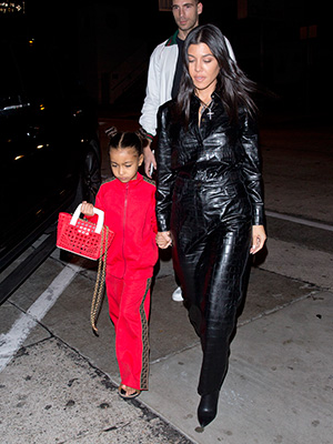 Kourtney Kardashian & North West