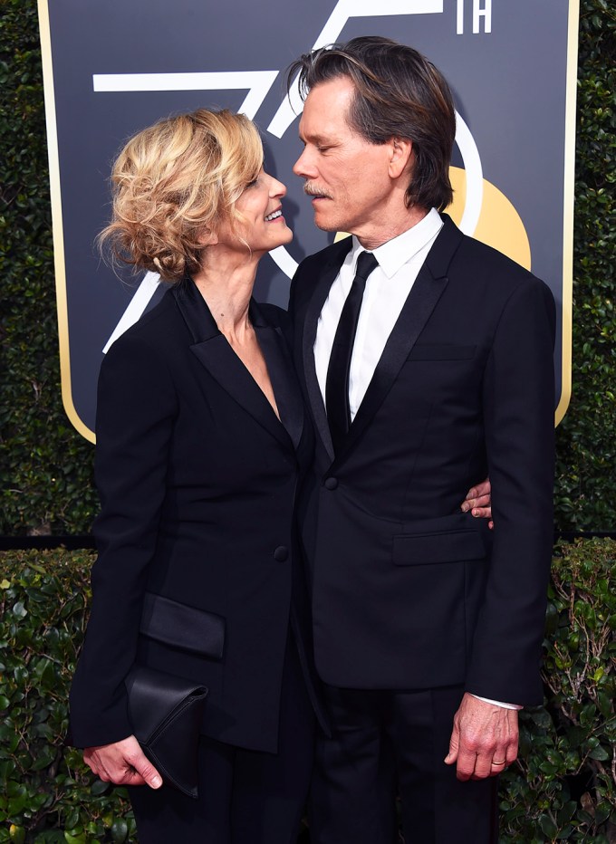 Kyra Sedgwick & Kevin Bacon Share A Sweet Moment