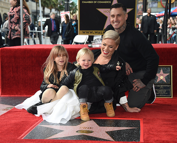 Pink & her family 