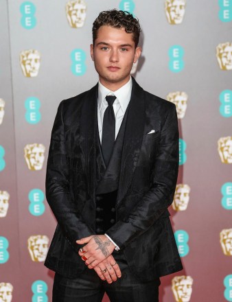 Rafferty Law attending The British Academy Film Awards at the Royal Albert Hall in London. (Photo by Brett Cove / SOPA Images/Sipa USA)(Sipa via AP Images)