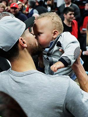 Steph Curry & his son Canon