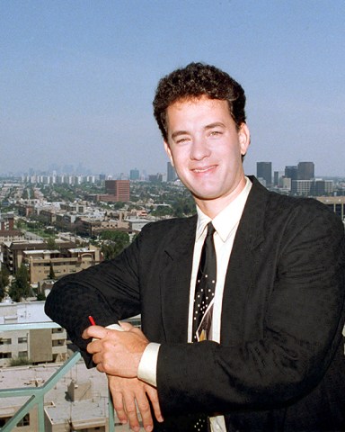 Actor Tom Hanks poses in Los Angeles, Ca., on May 16, 1988.  (AP Photo/Lennox McLendon)