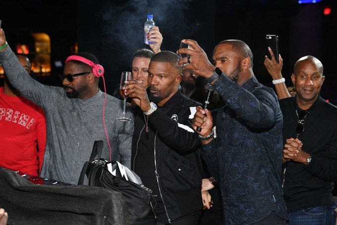 Jamie Foxx and NFL Star Charles Woodson