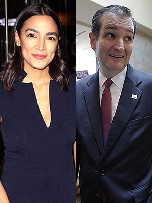 Alexandria Ocasio-Cortez & Ted Cruz