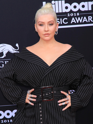Christina Aguilera on the red carpet