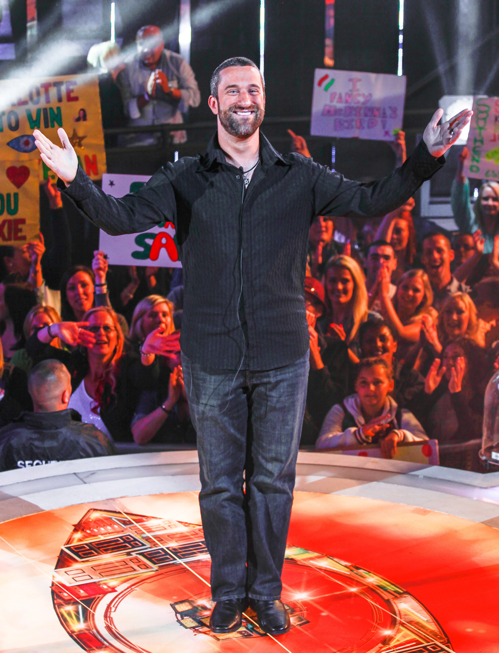 Celebrity Big Brother Eviction

Featuring: Dustin Diamond
Where: London, United Kingdom
When: 06 Sep 2013
Credit: James Shaw/WENN.com Newscom/(Mega Agency TagID: wennphotosfive184365.jpg) [Photo via Mega Agency]