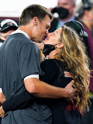 Tom Brad and Gisele Bundchen
