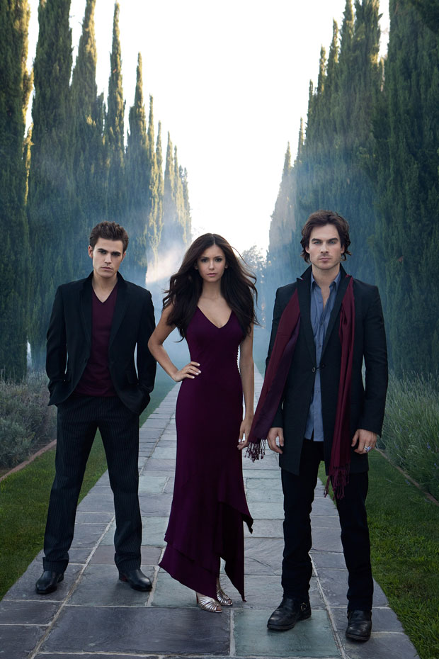 Stefan Salvatore, Elena Gilbert, Damon Salvatore