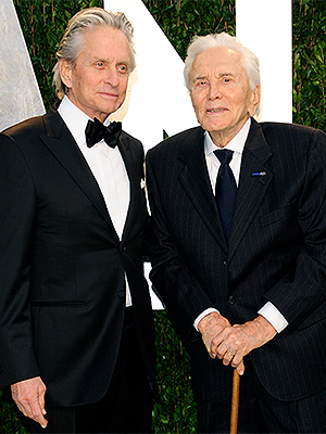 Michael and Kirk Douglas