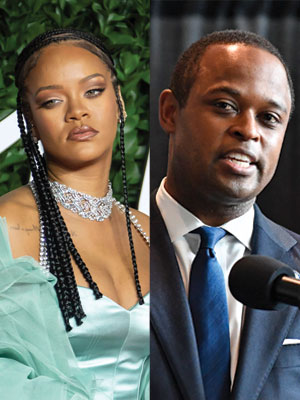 Rihanna and Daniel Cameron