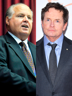 Rush Limbaugh Michael J. Fox
