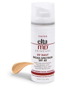 eltaMD tinted sunsreen moisturizer