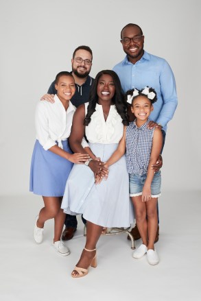 INSTANT FAMILY -- Season:1 -- Pictured: (l-r) Krissy Walters, Josh Walters, Nicole Walters, Eddie Bernardez, Ally Walters -- (Photo by: Quantrell Colbert/USA Network)