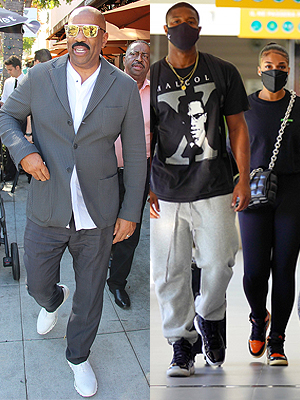 Steve Harvey, Michael B. Jordan, Lori Harvey